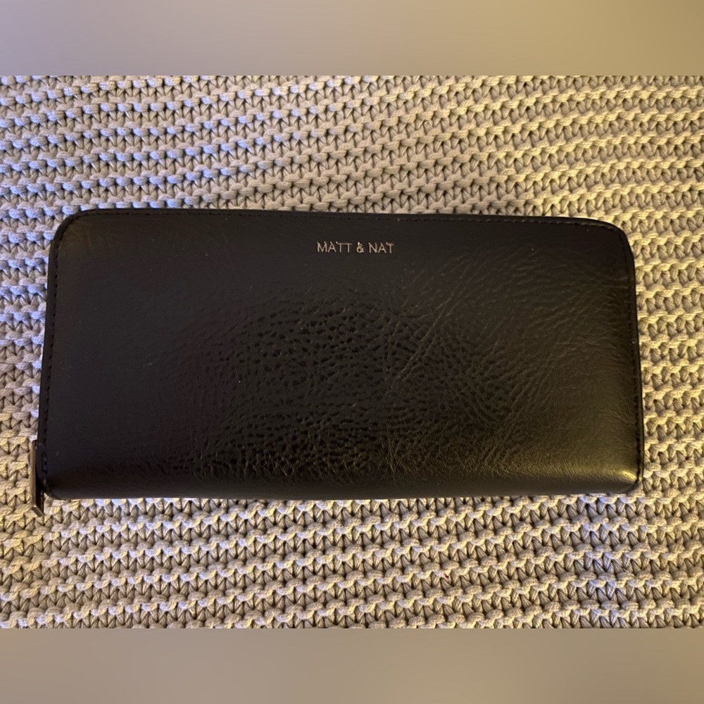 Matt and Nat Double Sided Black Wallet